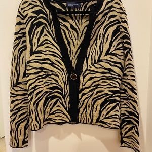 Jones New York Women’s Animal Print Cardigan